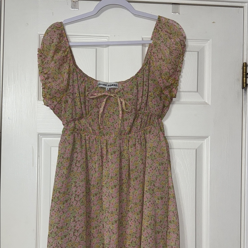 Almost Famous Pink Floral Dress